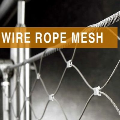 Protective Mesh 304 316 Stainless Steel Rope Decorative Mesh For Garden Areas