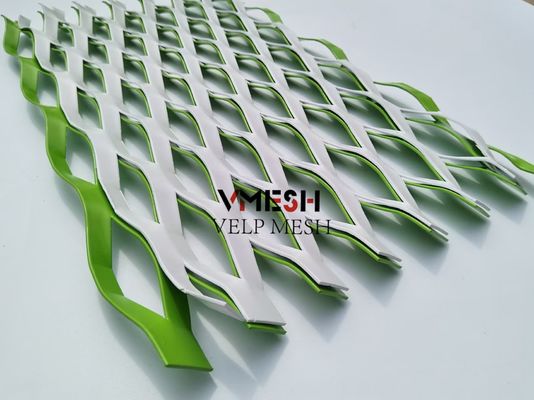0.5mm Thickness Aluminum Expanded Metal Wire Mesh For Wall Panel