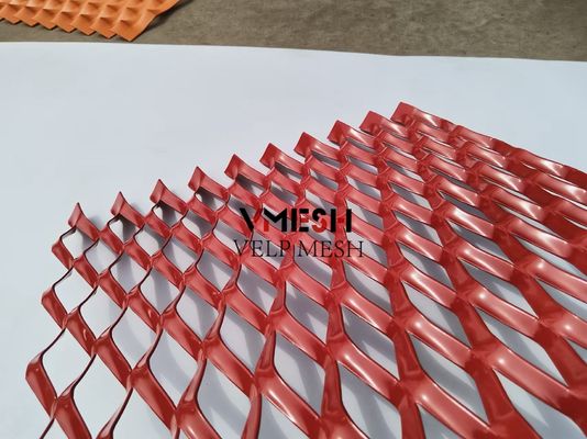Decorative Aluminium Expanded Mesh Ceiling Facade Metal Mesh Metal Divider Sheet