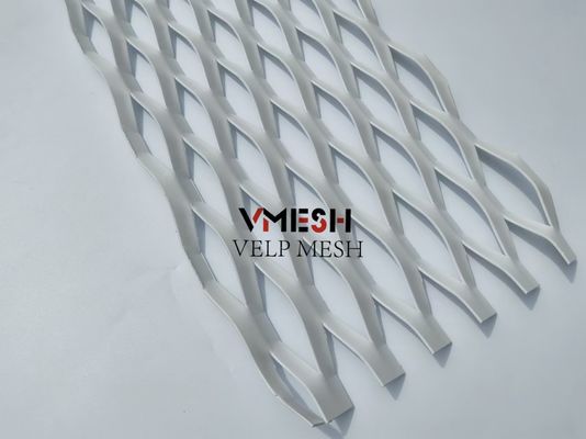 Aluminium Ceiling Cladding Wall Expanded Mesh Diamond Customized
