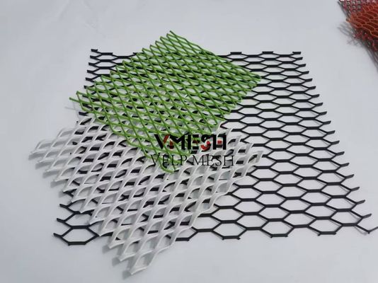 Architectural Metal Mesh Building Facades Ceiling Panel Aluminum Metal expanded mesh