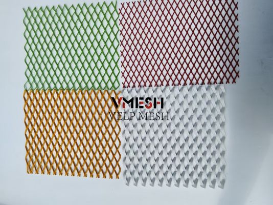 PVDF Aluminum Facade Mesh Build Metal Expanded Plate Exterior Cladding