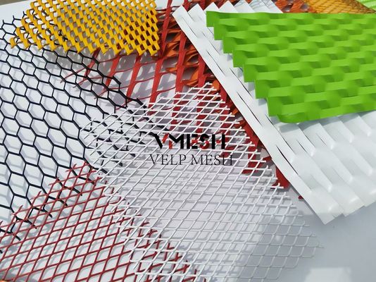Architectural Facade Design Cladding PVDF Decorative Aluminum Expanded Mesh