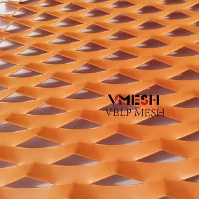 Decorative Aluminum Diamond Expanded Metal Mesh Panel For Wall