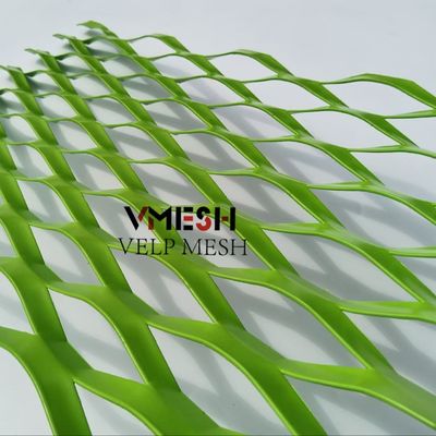 Decorative Aluminum Diamond Expanded Metal Mesh Panel For Wall