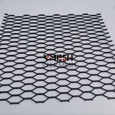 Customized Powder Coated Wall Cladding Expanded Metal Facade Mesh