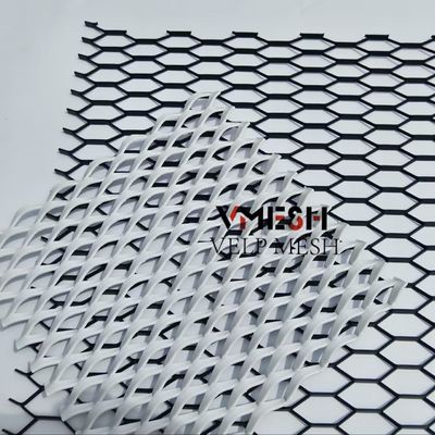 Interior Design Decorative Expanded Metal Mesh Panels Lightweight Aluminum Alloy
