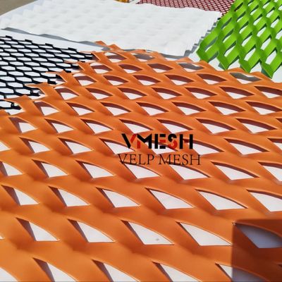 Decorative Archtectural Aluminium Plate Expanded Wire Mesh Standard Raised
