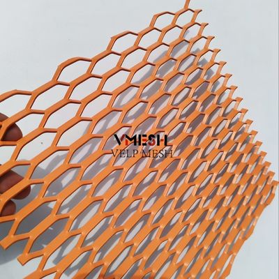 Decorative Archtectural Aluminium Plate Expanded Wire Mesh Standard Raised