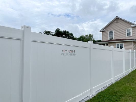 Easy Installation White Outdoor Vinyl Fence Beautiful Long Lasting