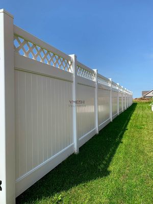 Outdoor 1.8m x 2.4m Vinyl Privacy Fence For Garden Pool House Villa