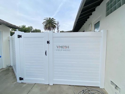 White Home Garden Horizontal Vinyl Fence Rodent Proof