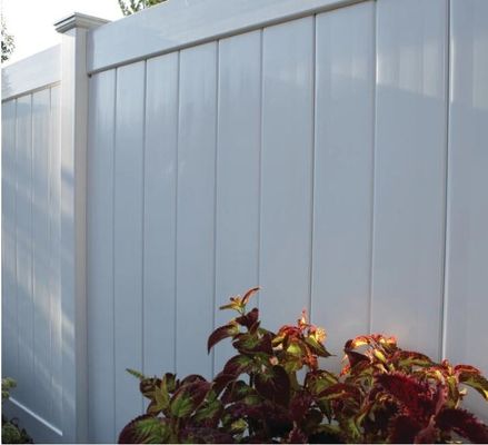 American Popular White Vinyl Privacy Fence For House / Garden