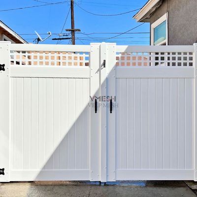 6Ft Outdoor Garden White Cheap PVC Vinyl Lattice Privacy Fence