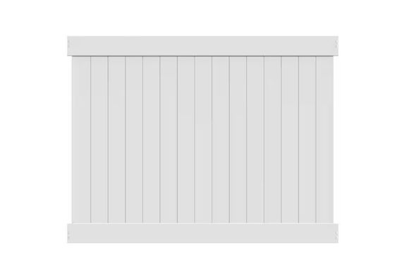 Outdoor PVC Plastic Privacy Style Vinyl Fence With Top Picket