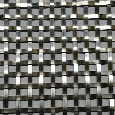 Decorative Strong Flat Woven Metal Mesh Architectural Stainless Steel Wire Mesh