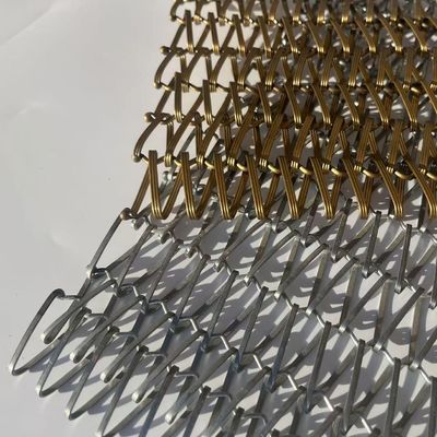 Stainless Steel 304 / 316 Woven Metal Mesh Architectural Mesh Screen