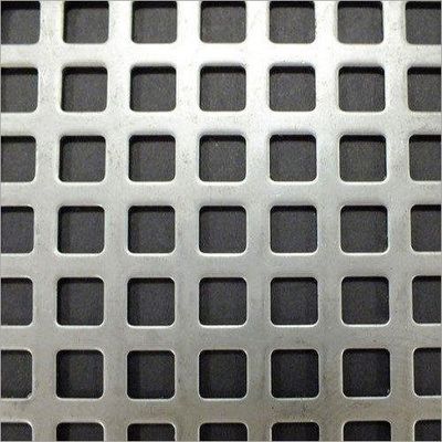 PVDF Decorative Aluminum Square Hole Perforated Metal Mesh For Wall Curtain