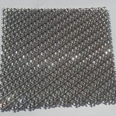 Decorative Strong Flat Woven Metal Mesh Architectural Stainless Steel Wire Mesh