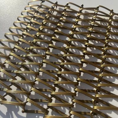 Decorative Strong Flat Woven Metal Mesh Architectural Stainless Steel Wire Mesh