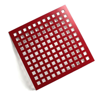 Metallic Architectural Decorative PVDF Perforated Metal Facades Powder Coating