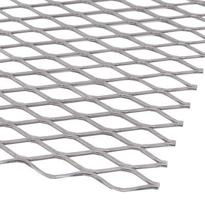 Anti Corrosion Galvanized Expanded Metal Mesh Flattened Raised Construction