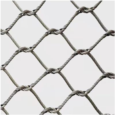 Factory Production Stainless Steel Cable Net Woven Rope Wire Aviary Zoo Mesh
