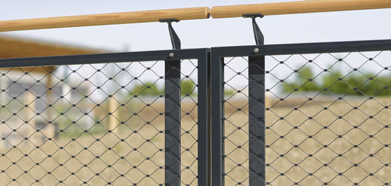 Stainless Steel Cable Rope Mesh for Architectural Diamond Flexible Screen Zoo Animal Enclosure Safe