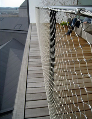 Flexible Cable Netting Stainless Steel Wire Rope Mesh Balustrade Net Railing Protective Rope Mesh