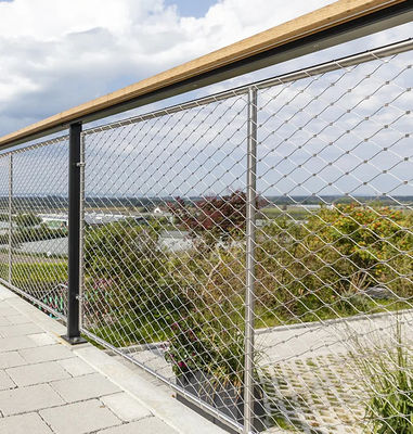 Flexible Cable Netting Stainless Steel Wire Rope Mesh Balustrade Net Railing Protective Rope Mesh