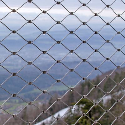 SS304 7*7 Flexible Cable Wire Mesh Netting For Zoo Fencing