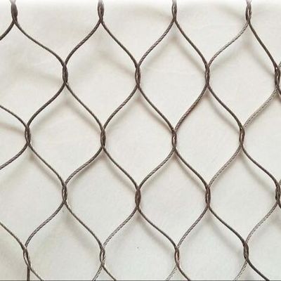316 Strong Stainless Steel Security Wire Rope Mesh For Railing