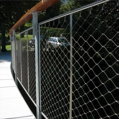 Factory Production Stainless Steel Cable Net Woven Rope Wire Aviary Zoo Mesh