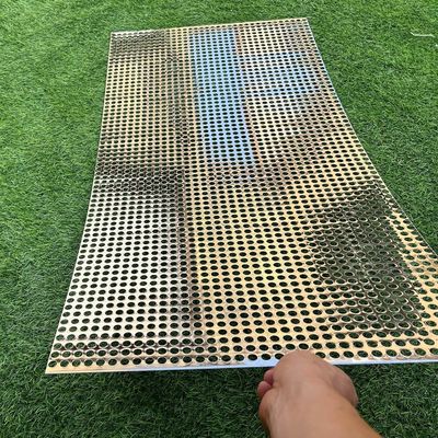 Powder Coating Architectural Exterior Facades Decoration Perforated Aluminum Metal Mesh