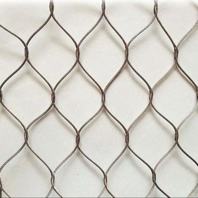 Ss 304 316 Stainless Steel Rope Mesh For Bird Cable Wire Mesh