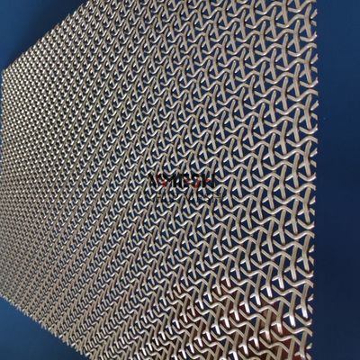 Architecture Weaving Technique Wire Mesh Fabric For Decorative Cladding