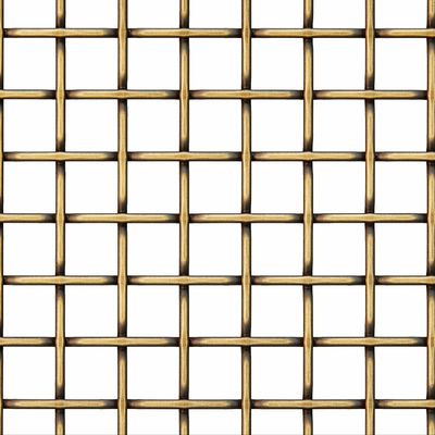 Stainless Steel Crimped Woven Wire Mesh For Hotel Decoration