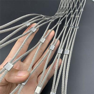 High Quality SS304/316 Stainless Steel Rope Mesh with 1.5mm/2mm/2.5mm Wire Diameter and 25*25mm/30*30mm/50*50mm Mesh Opening