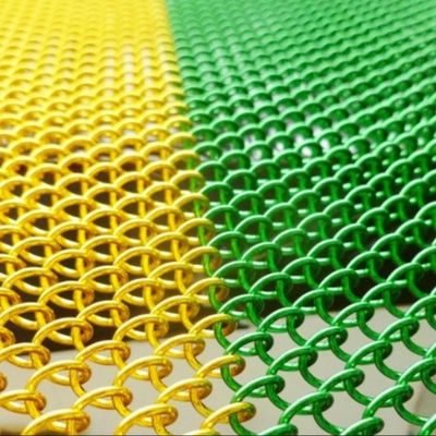 Interior Design Architectural Decorative Chain Link Curtain Mesh Used for Office/hotel