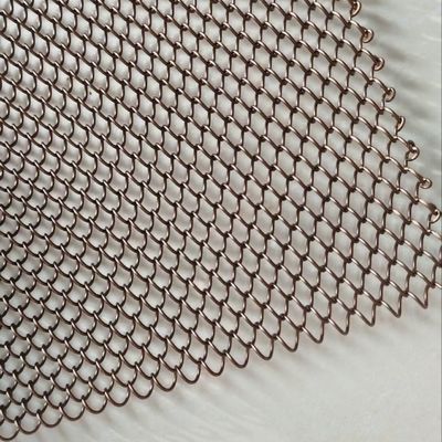 Modern Design Stainless Steel 304 Chain Link Curtain with 6mm Aperture Size for Architectural Metal Mesh