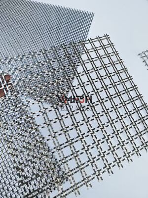 Durable Customized Facade Cladding Wall Exterior and Interior Outdoor Metal Stainless Steel Security Woven Decorative Architectural Wire Mesh