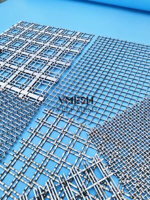 Durable Customized Facade Cladding Wall Exterior and Interior Outdoor Metal Stainless Steel Security Woven Decorative Architectural Wire Mesh
