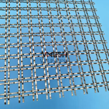 Architectural Stainless Steel Crimped Mesh Decorative Woven Wire Metal Mesh Panel
