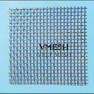 Architectural Stainless Steel Woven Wire Mesh For Indoor Decor Wall 