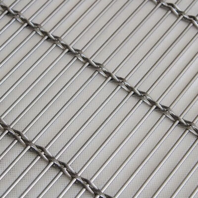 Architectural Decorative Stainless Steel Cable Rod Woven Wire Mesh for Wall Cladding