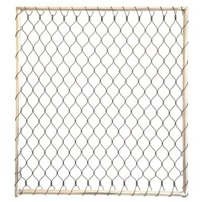 SS316 Stainless Steel Wire Rope Mesh Flexible Woven For Aviary Balcony Protection