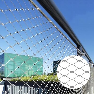 Custom Size Stainless Steel Rope Netting Animal Enclosure Aviary Zoo Fence Protect Mesh