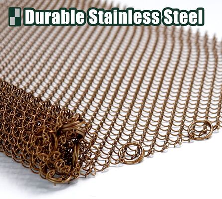 Anti-deform Metal Design Stainless Steel 1.2mm Fireplace Mesh Screens