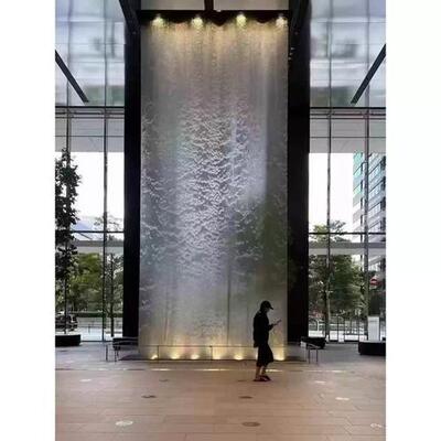 Stainless Steel 304 Metal Waterfall for Garden Decoration Curtain For Water Feature