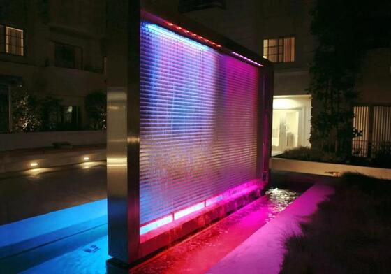 Stainless Steel 304 Metal Waterfall for Garden Decoration Curtain For Water Feature